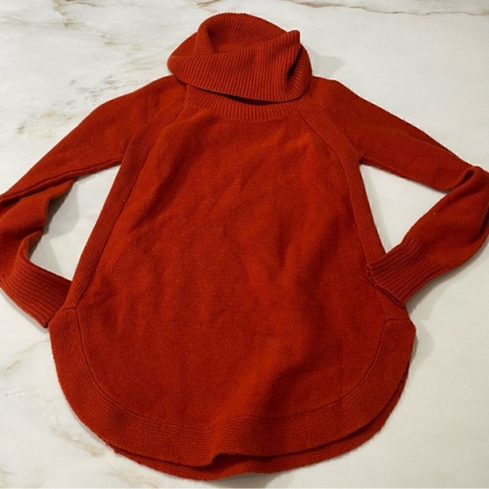 Anthropologie cowl neck round hem pullover sweater size XS